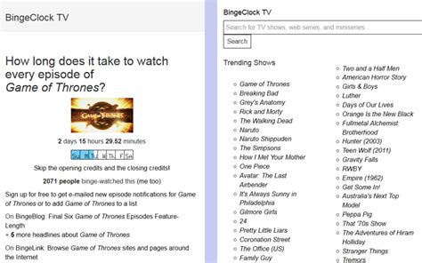 Bingeclock ¿cuánto Tiempo Tardarías En Ver Una Serie Completa Neoteo
