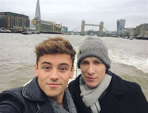 Tom Daley talks wedding details to Dustin Lance Black | HELLO!