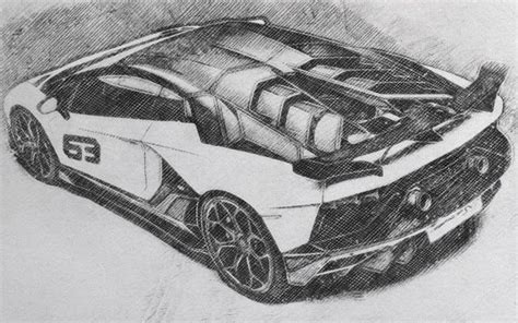 2019 Lamborghini Aventador Svj 63 Sketches And Images Automotive Art