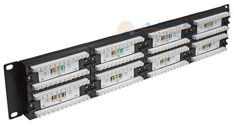 Патч-панель 48 портов Cat5e 2U IDC:110 купить в интернет-магазине Lanset