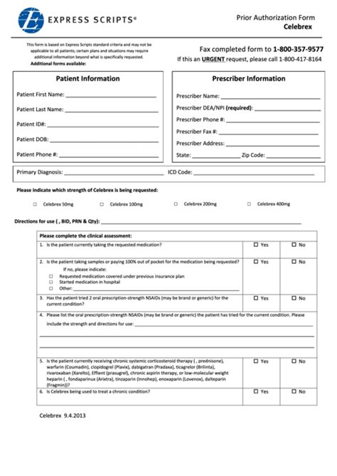 Express Scripts Prior Authorization Form 2021 Pdf