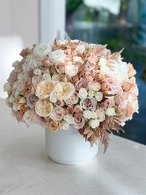 Nude Color Floral Arrangements