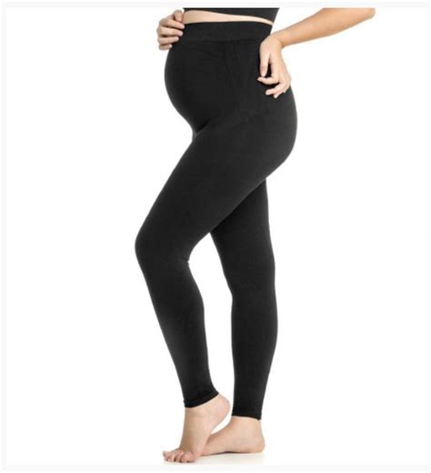 CALÇA LEGGING MATERNITY SEM COSTURA Amábile Espaço Gestante