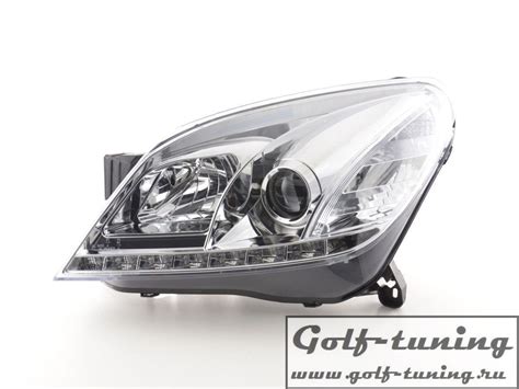 Opel Astra H Фары Devil eyes, Dayline хром – купить в Москве