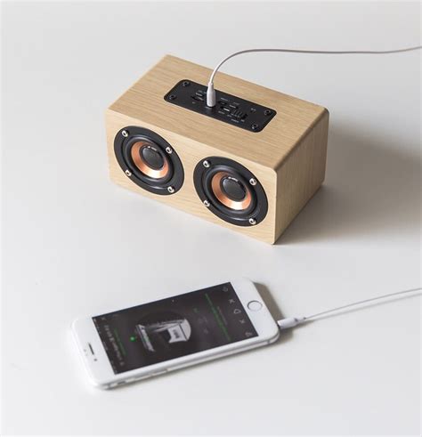 Wooden Bluetooth Speaker Wood Speaker Tech Gifts for Men Portable ...