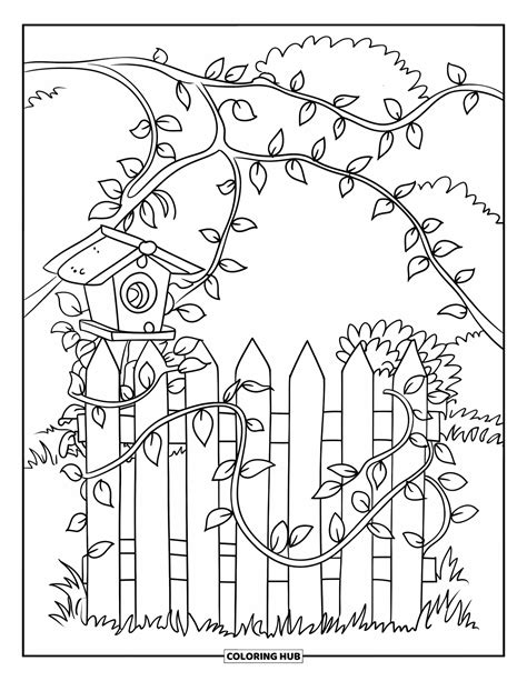 120+ Desenhos de jardim para colorir para crianças e adultos (Grátis)