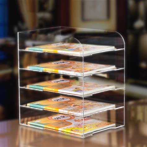 Supply A Vertical Desktop Clear Acrylic Rack Shelf Box Wholesale