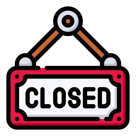 closed generic outline color icon