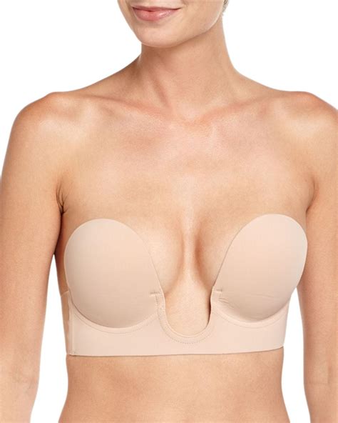 Fashion Forms Synthetic U Plunge Backless Strapless Adhesive Bra In