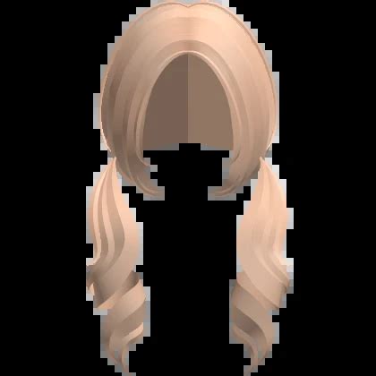Low Blonde Curly Pigtails Roblox Item Rolimon S