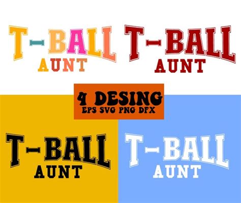 T Ball Aunt Svg Baseball Svg T Ball Svg T Ball Season Svg Etsy