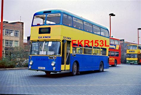 BUS SLIDE ORIGINAL Fuji Ex Maidstone EKR152L-Kinch Barrow-Leyland ...