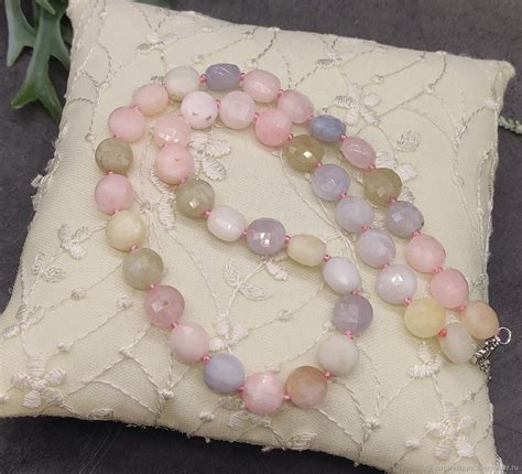 Бусы натуральный камень берилл с огранкой купить в интернет-магазине ...