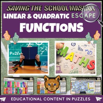 Linear And Quadratic Equations Escape Room By Cre Tive Resources