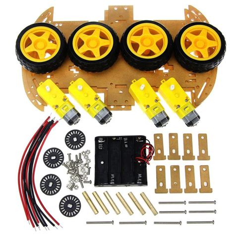 4WD Robot Smart Car Chassis Kit With Speed Encoder Maker Store PTY LTD