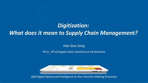 Digitization In Supply Chain Management Ppt