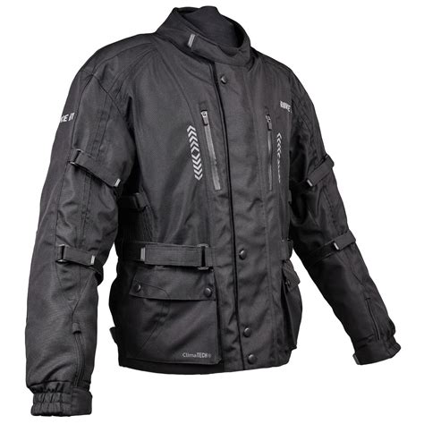 Bike It Triple Black Motorcycle Jacket Bdla Motorbikes