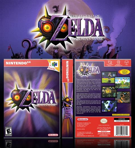 Viewing Full Size The Legend Of Zelda Majoras Mask Box Cover