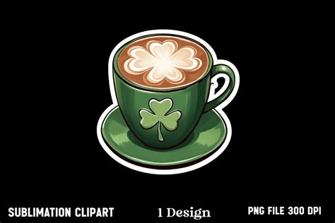 Chocolate Coffee Cup Sticker Clipart Png Graphic By Vertex · Creative