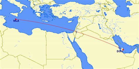 Qatar Airways Route Map