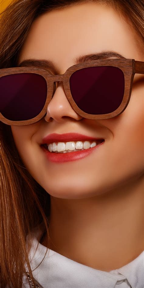 Women Face Smile Brunette Lipstick Model 1080x2160 Phone HD Wallpaper