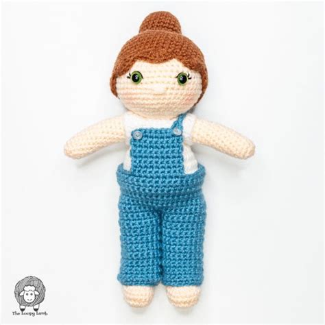 Free Overalls Crochet Pattern For Amigurumi Doll The Loopy Lamb