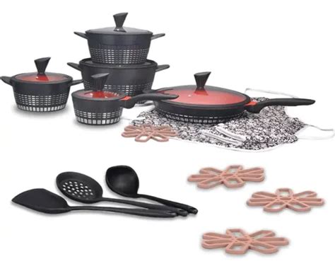 Linha Gourmet Premium Panelas - Conjunto Panelas Cerâmica Antiaderente Gourmet Premium | Parcelamento ...