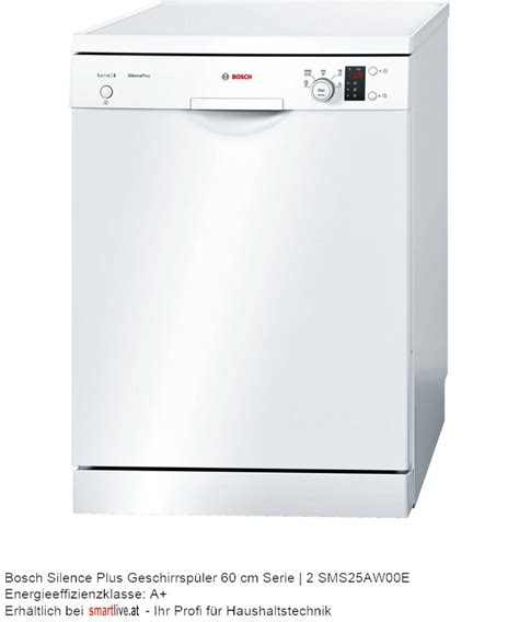 Bosch Silence Plus Geschirrspüler 60 cm Serie | 2 SMS25AW00E, € 408,00