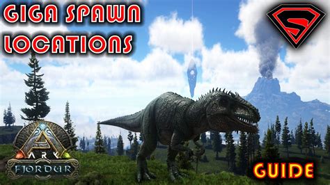 ARK FJORDUR GIGA SPAWN LOCATIONS ALL GIGA SPAWN LOCATIONS YouTube