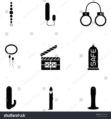 Sex Toy Icon Set Stock Vector Royalty Free Shutterstock