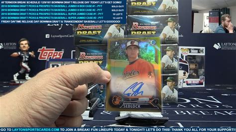 Bowman Draft Picks Prospects Baseball Jumbo Box Case Break