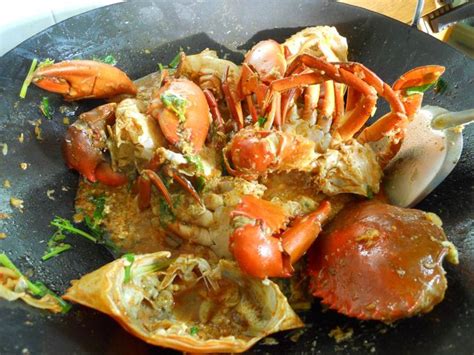 Whole Wok Of Delicious Crab Cook At Home Cooking Food