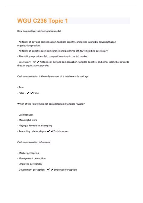 WGU C236 Bundled Exams With Complete Solution Stuvia US