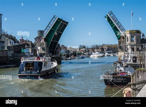 Colourful Scenes Along Weymouth Harbour With The Famous Weymouth