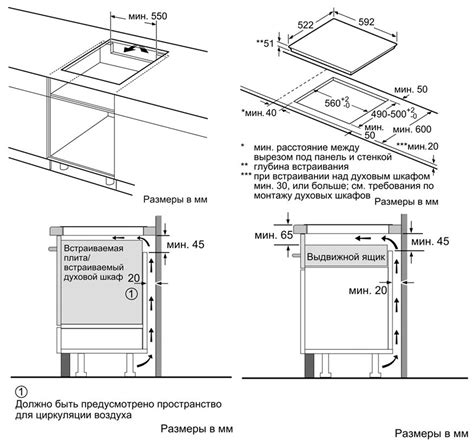 Размеры электрического духового шкафа встраиваемого: Стандартные ...