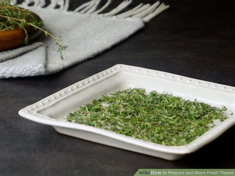 how to prepare fresh thyme for cooking