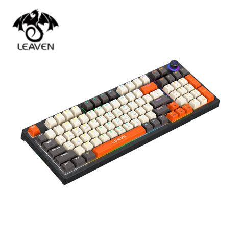 Leaven H Tri Mode Key Rgb Backlight Wireless Mechanical Hot Swappable Keyboard Shopee