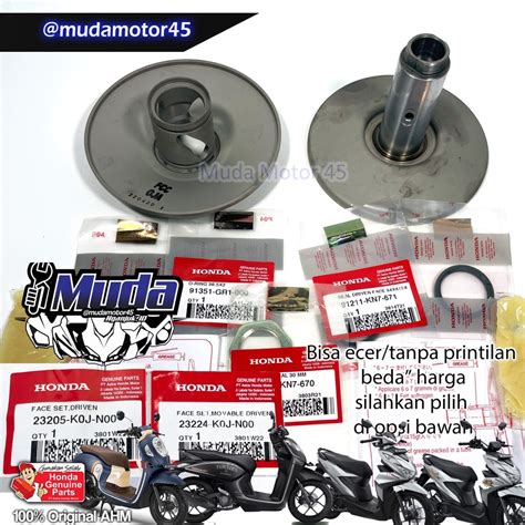 Jual Pully Belakang Set Mur Genio Scoopy Beat Led Esaf Driven Face Assy