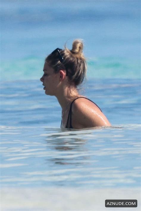 Danielle Knudson Sizzles In A Black Thong Bikini To Celebrate A