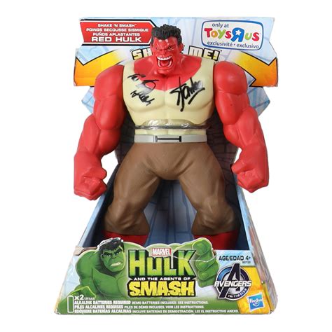 Stan Lee & Lou Ferrigno Signed "Hulk and the Agents of Smash" Red Hulk Figure (PSA) | Pristine ...