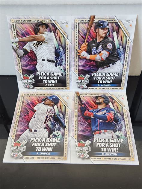 Mavin Topps Series Home Run Challenge Cards Unscratched