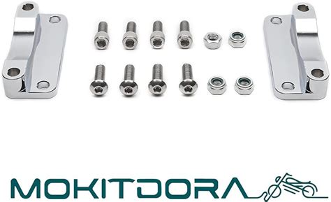 Amazon Mokitdora Front Fender Spacer Bracket Relocator Kit Fits