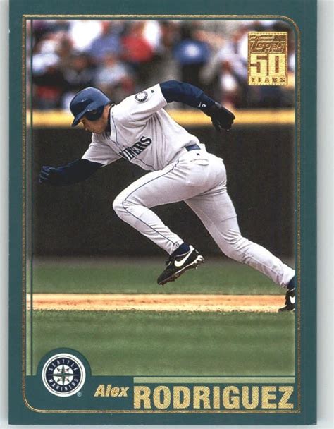 2001 Topps 200 Alex Rodriguez Texas Rangers Baseball Cards This