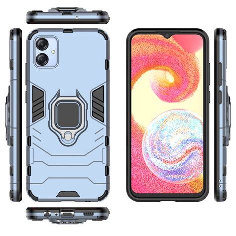 Бронированный чехол для Samsung Galaxy A04e с кольцом Navy Blue: Купить ...