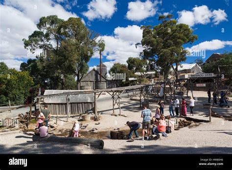 Australia Victoria Ballarat Sovereign Hill Recreated 1860s Era Gold