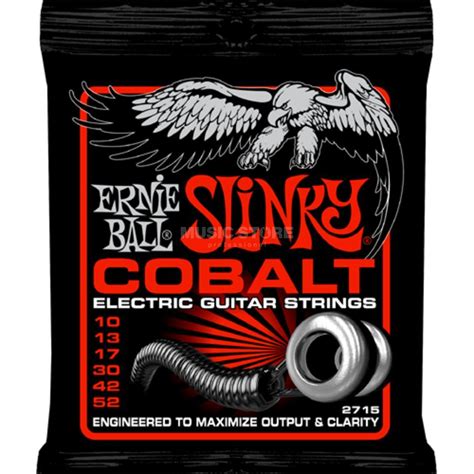 Ernie Ball E-Guitar Strings 10-52 Cobalt Skinny Top EB2715 | Italia