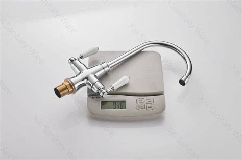 Luxury New Double Handle Hot And Cold Kitchen Sink Faucet Kitchen Mixer Chrome Black Kitchen