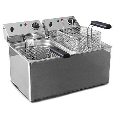 Friteuse Professionnelle Double Cuve Litres Plancha A Gaz