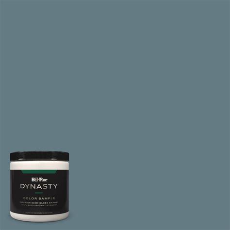 Behr Dynasty Oz F Smokey Blue Semi Gloss Enamel Stain Blocking