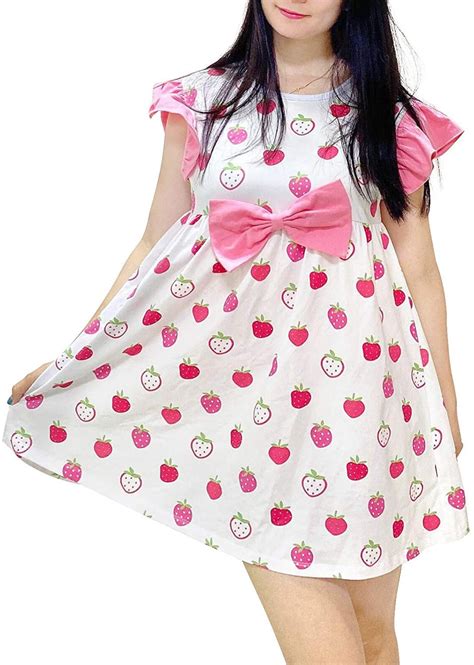 Ddlg Abdl Cute Pink Adult Oneise And Strawberry Dress Etsy